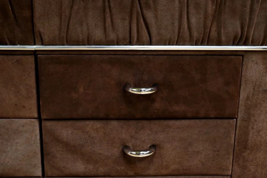 Coiffeuse en Nubuck, design Italien – 1970