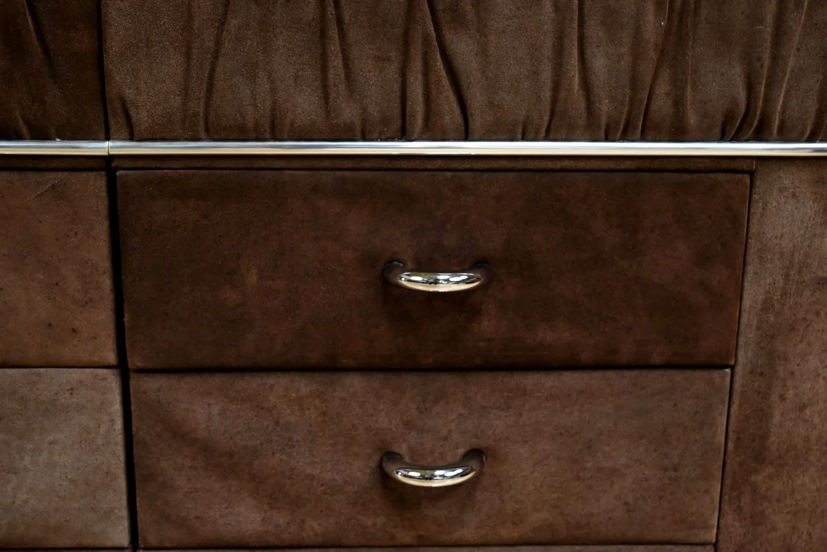 Coiffeuse en Nubuck, design Italien – 1970