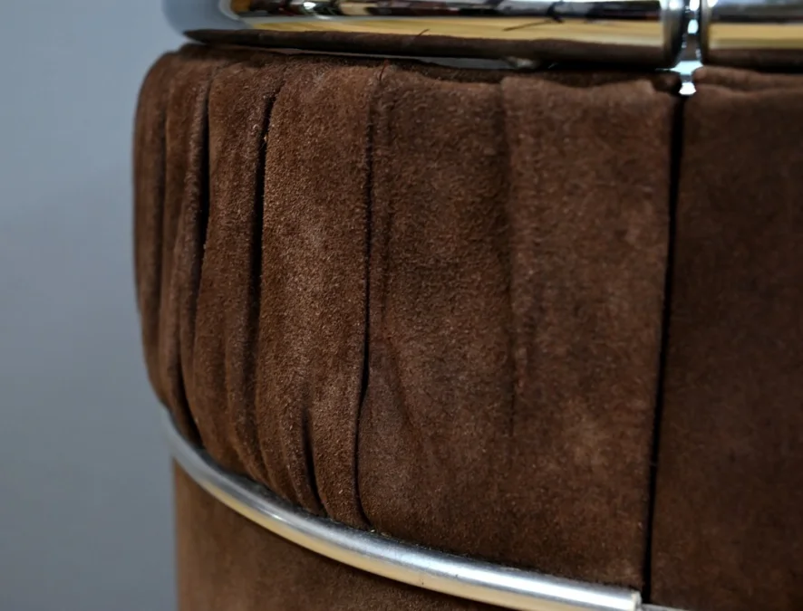 Coiffeuse en Nubuck, design Italien – 1970
