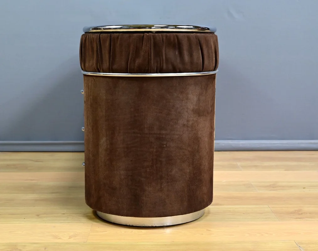 Coiffeuse en Nubuck, design Italien – 1970