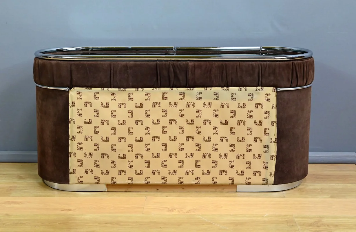 Coiffeuse en Nubuck, design Italien – 1970