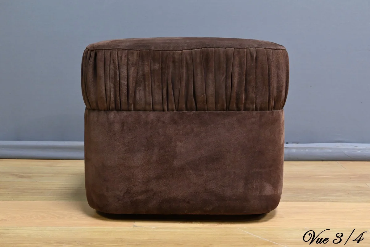 Coiffeuse en Nubuck, design Italien – 1970