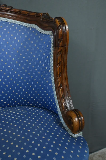 Chaise de Harpiste Pivotante en Hêtre, style Louis XVI – Début XXe
