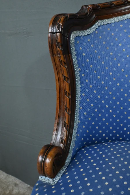 Chaise de Harpiste Pivotante en Hêtre, style Louis XVI – Début XXe