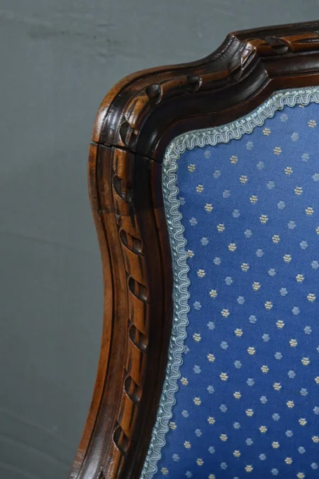 Chaise de Harpiste Pivotante en Hêtre, style Louis XVI – Début XXe
