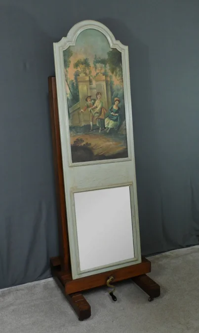 LOUIS XV STYLE TRUMEAU MIRROR