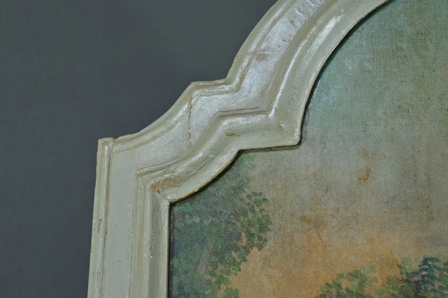 LOUIS XV STYLE TRUMEAU MIRROR