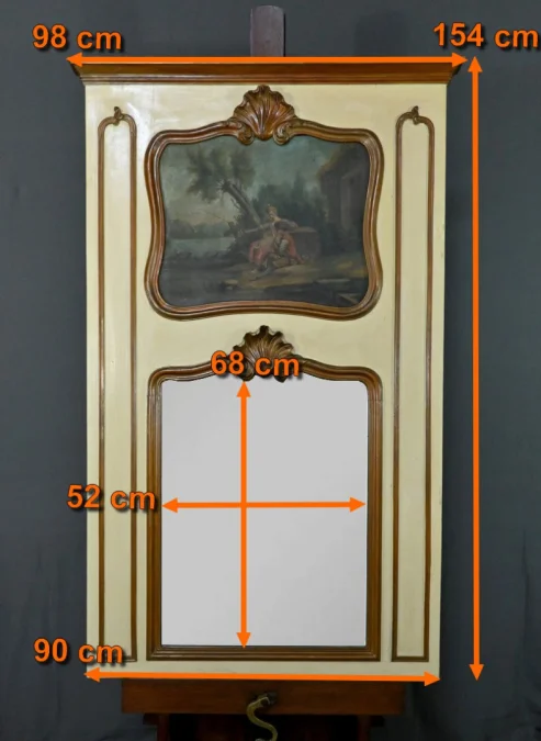 LOUIS XV STYLE TRUMEAU MIRROR