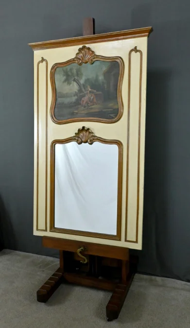 LOUIS XV STYLE TRUMEAU MIRROR
