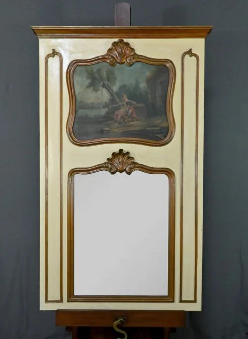 LOUIS XV STYLE TRUMEAU MIRROR