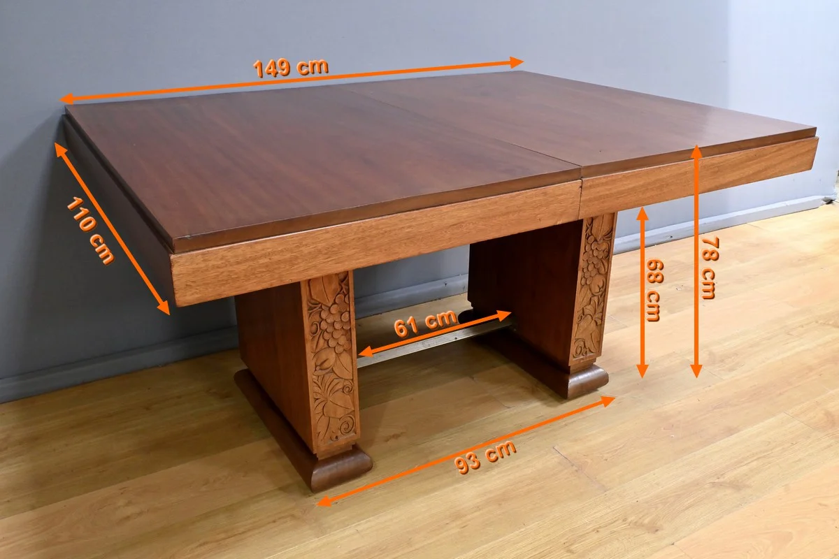MESA EXTENSIBLE DE ÉPOCA ART DECO