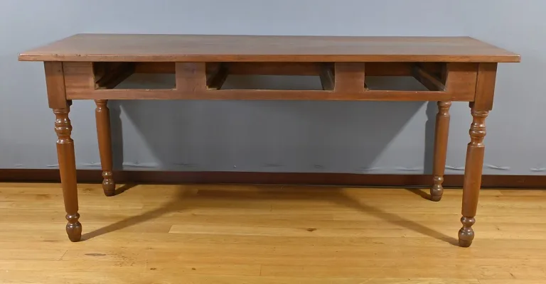 Table Bureau en Acajou massif - 2ème partie XIXe