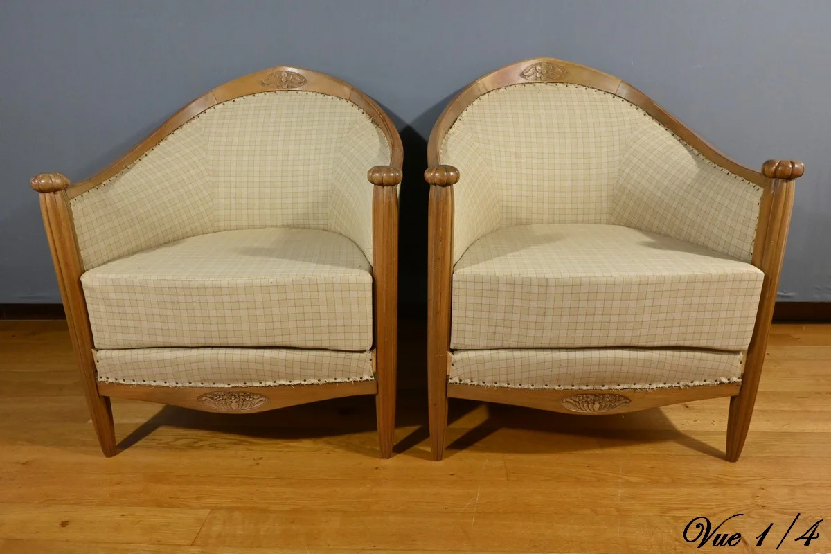 Salon en Acajou Blond, Art Déco – 1940