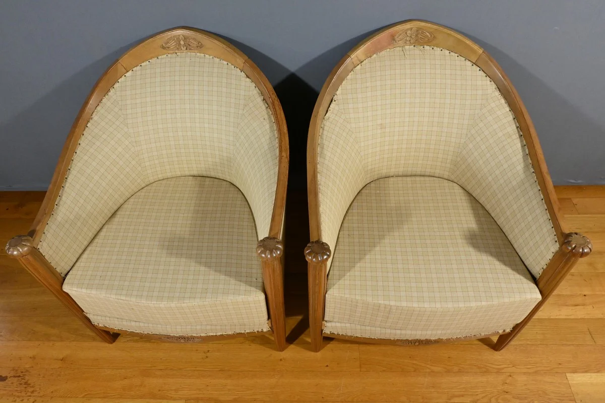 Salon en Acajou Blond, Art Déco – 1940