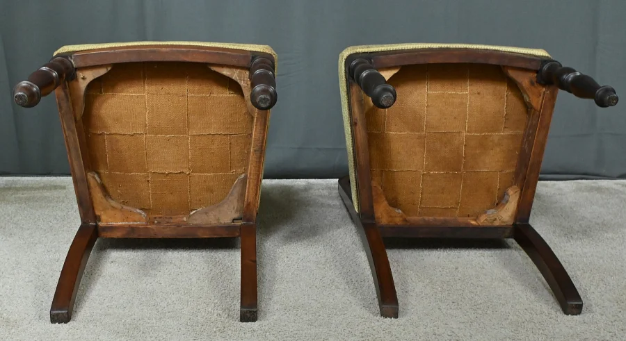 Paire de Chaises en Acajou, époque Restauration – 1ère partie XIXe