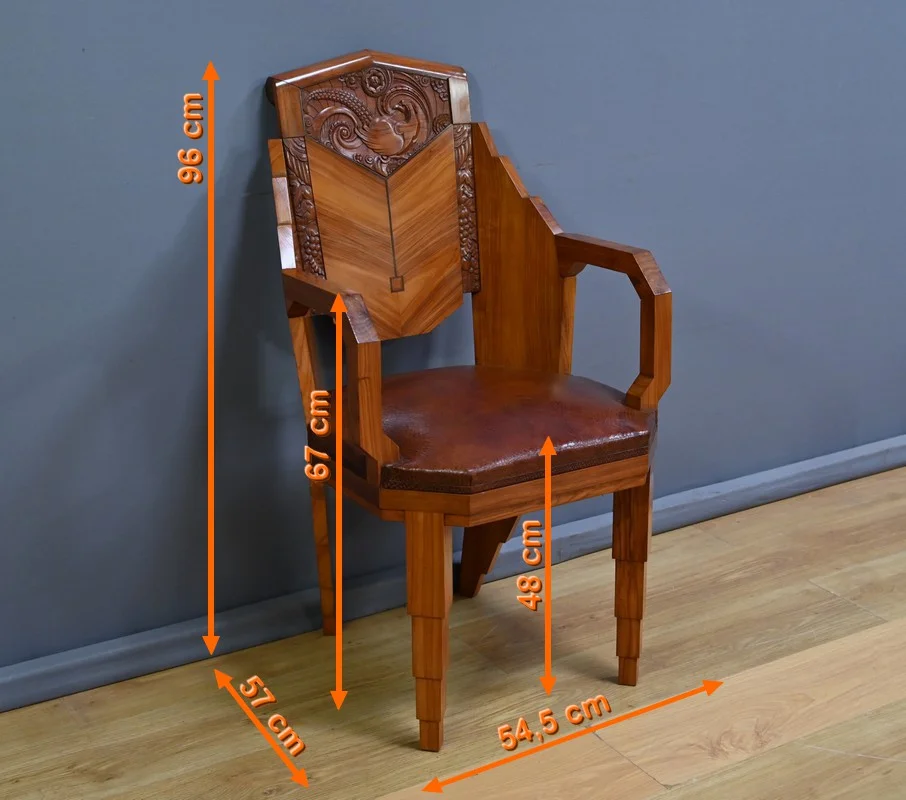 ART DECO PERIOD ARMCHAIRS