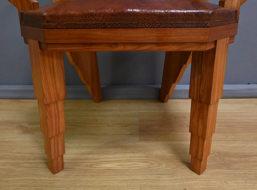 Suite de 6 Fauteuils en Bois de Rose, Art Déco – 1910