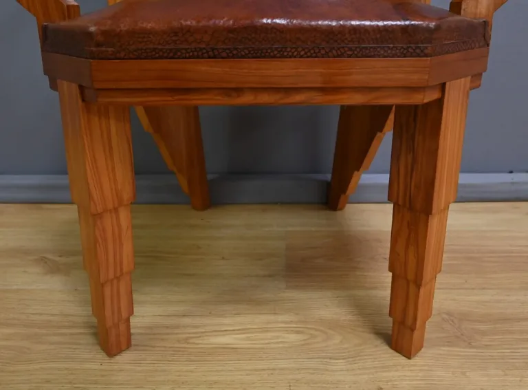 Suite de 6 Fauteuils en Bois de Rose, Art Déco – 1910