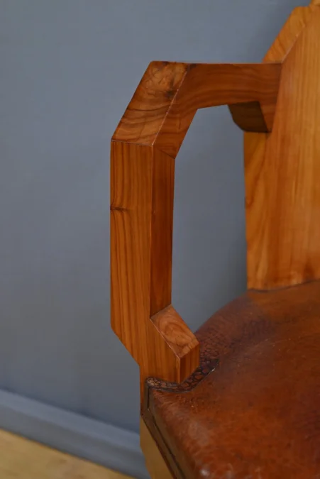 Suite de 6 Fauteuils en Bois de Rose, Art Déco – 1910