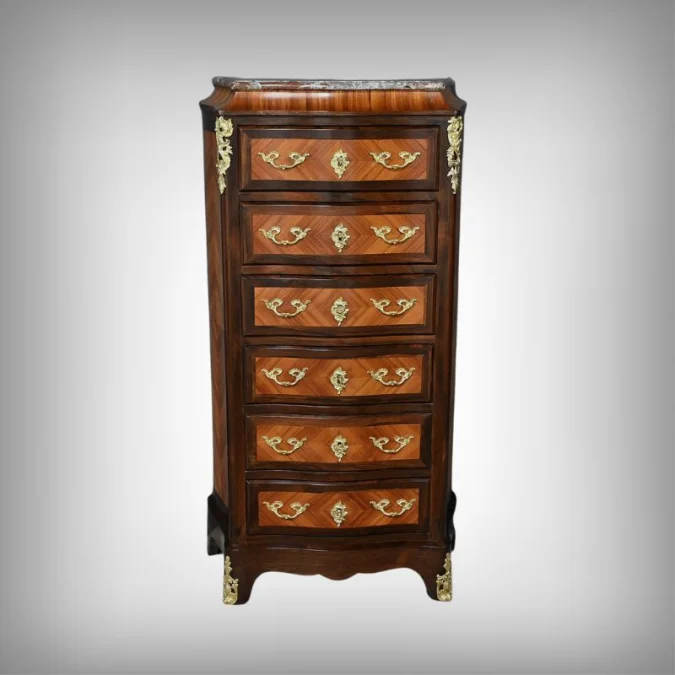 LOUIS XV STYLE BLOCK OF DRAWERS