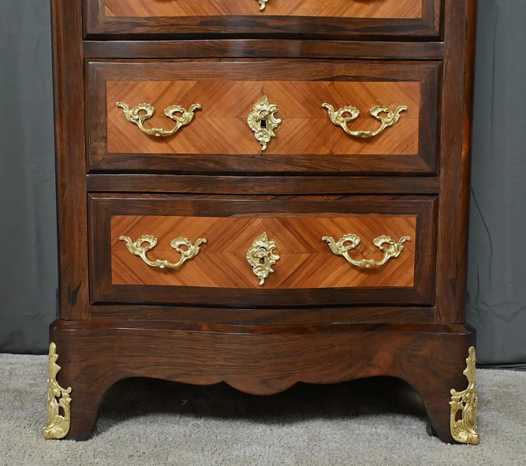 LOUIS XV STYLE BLOCK OF DRAWERS
