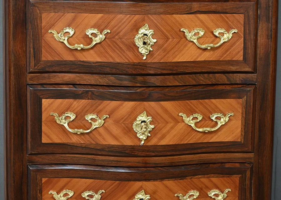 LOUIS XV STYLE BLOCK OF DRAWERS
