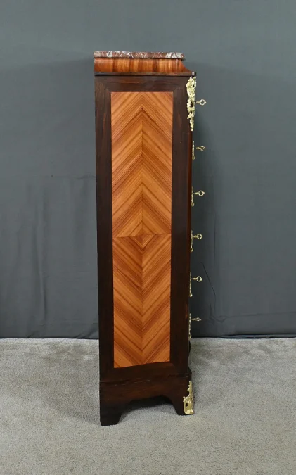 LOUIS XV STYLE BLOCK OF DRAWERS