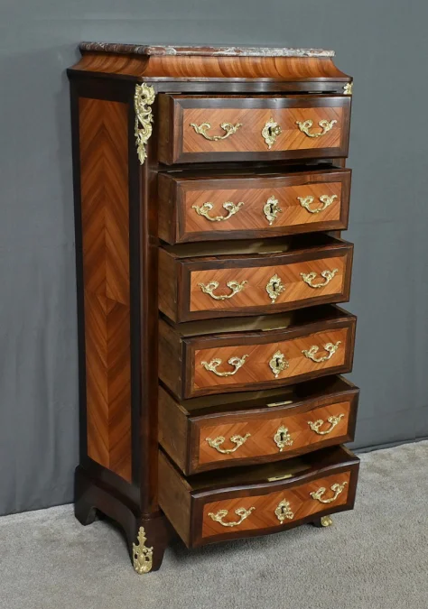 LOUIS XV STYLE BLOCK OF DRAWERS