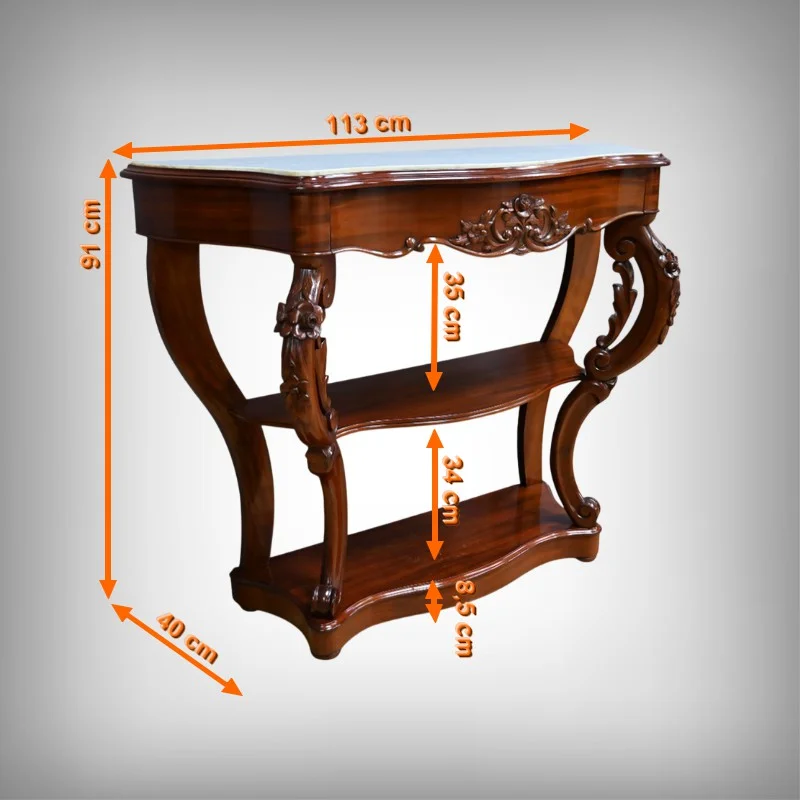 Console en Acajou, époque Napoléon III – 2ème Partie XIXe
