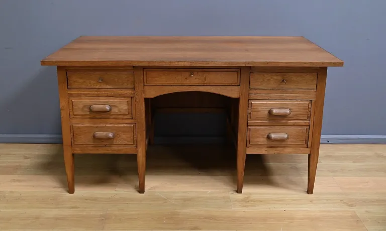 Bureau à Caissons en Chêne massif, établissements Régy – 1940