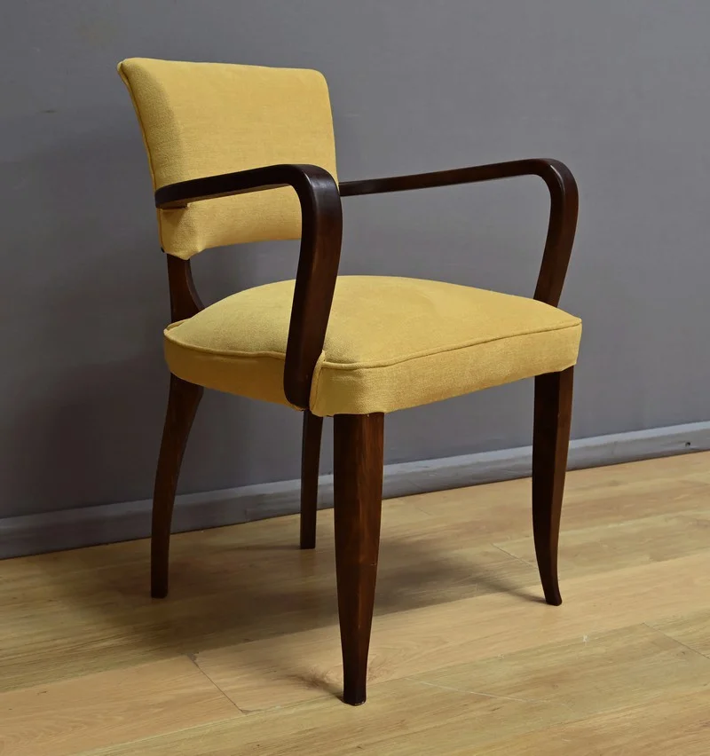 Suite de 4 Fauteuils Bridge, Art Déco, goût J.Leleu – 1940