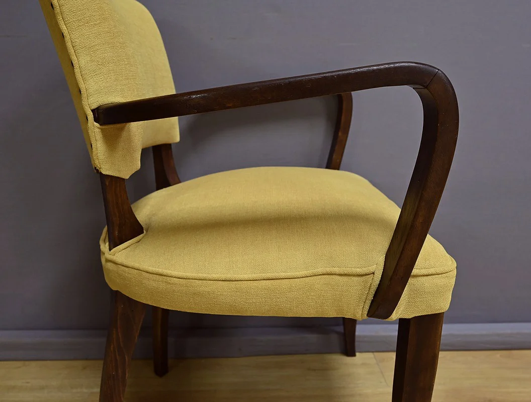 Suite de 4 Fauteuils Bridge, Art Déco, goût J.Leleu – 1940