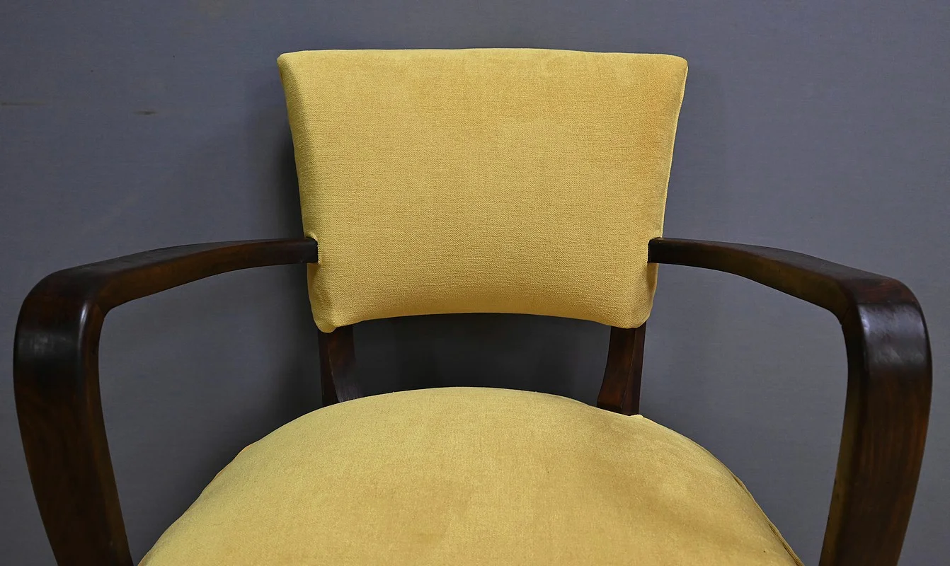 Suite de 4 Fauteuils Bridge, Art Déco, goût J.Leleu – 1940