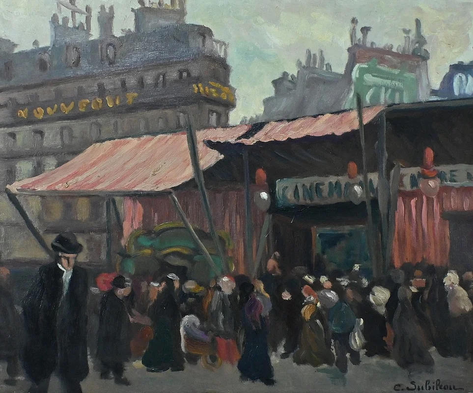 ÖL AUF TAFEL, signiert C. SUBILEAU