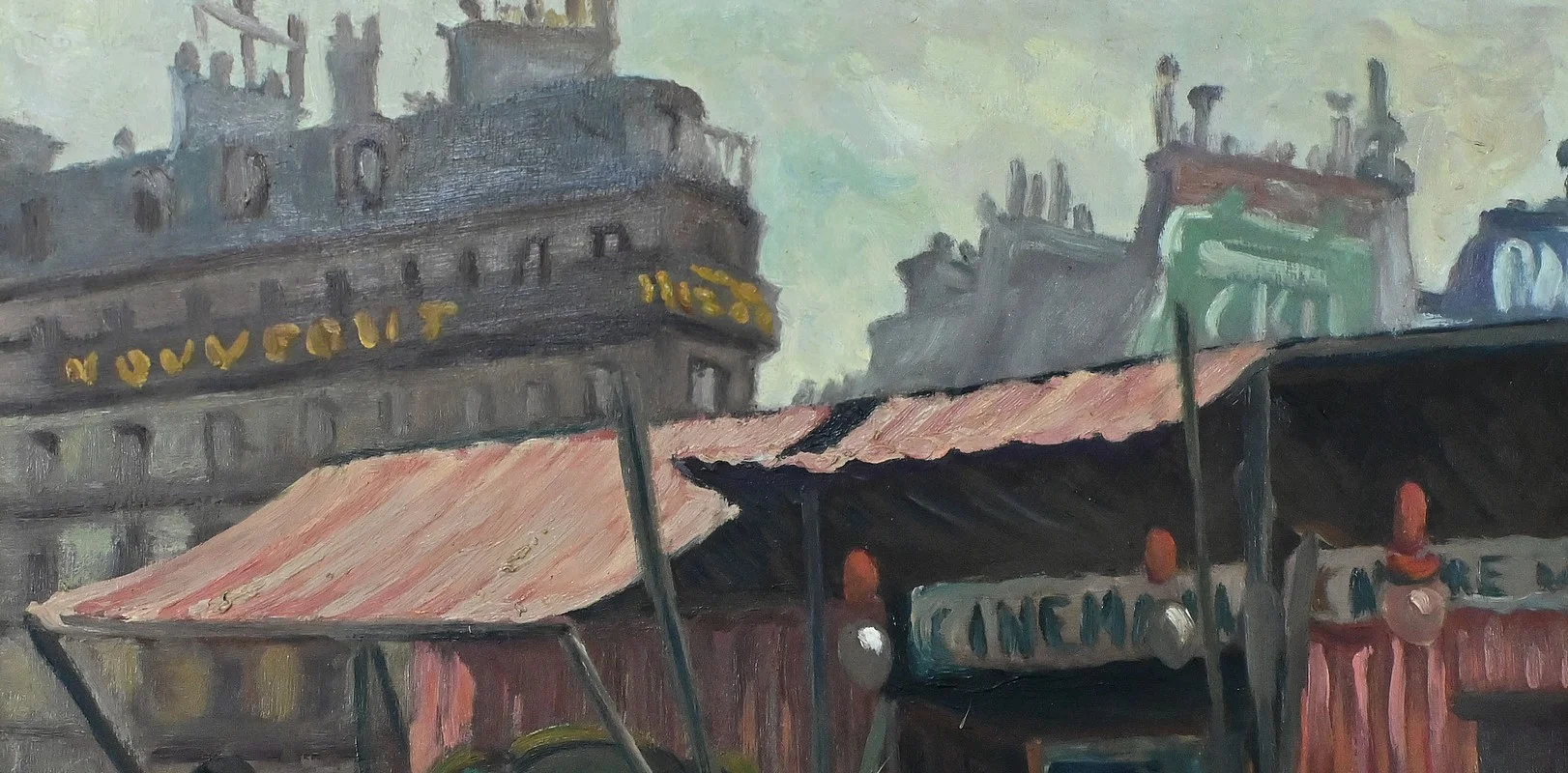 ÖL AUF TAFEL, signiert C. SUBILEAU