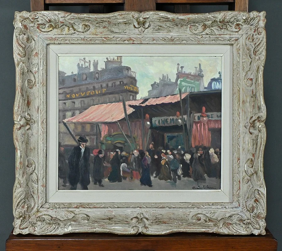 ÖL AUF TAFEL, signiert C. SUBILEAU