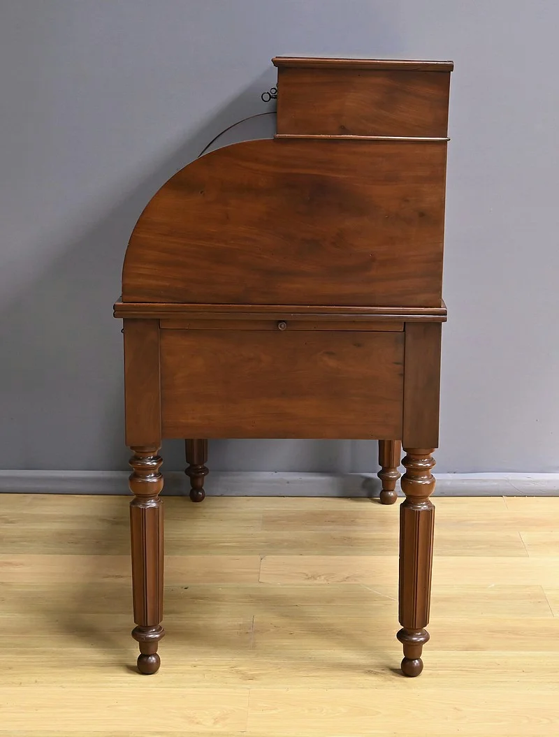 Bureau à Cylindre en Acajou, époque Restauration – 1ère partie XIXe