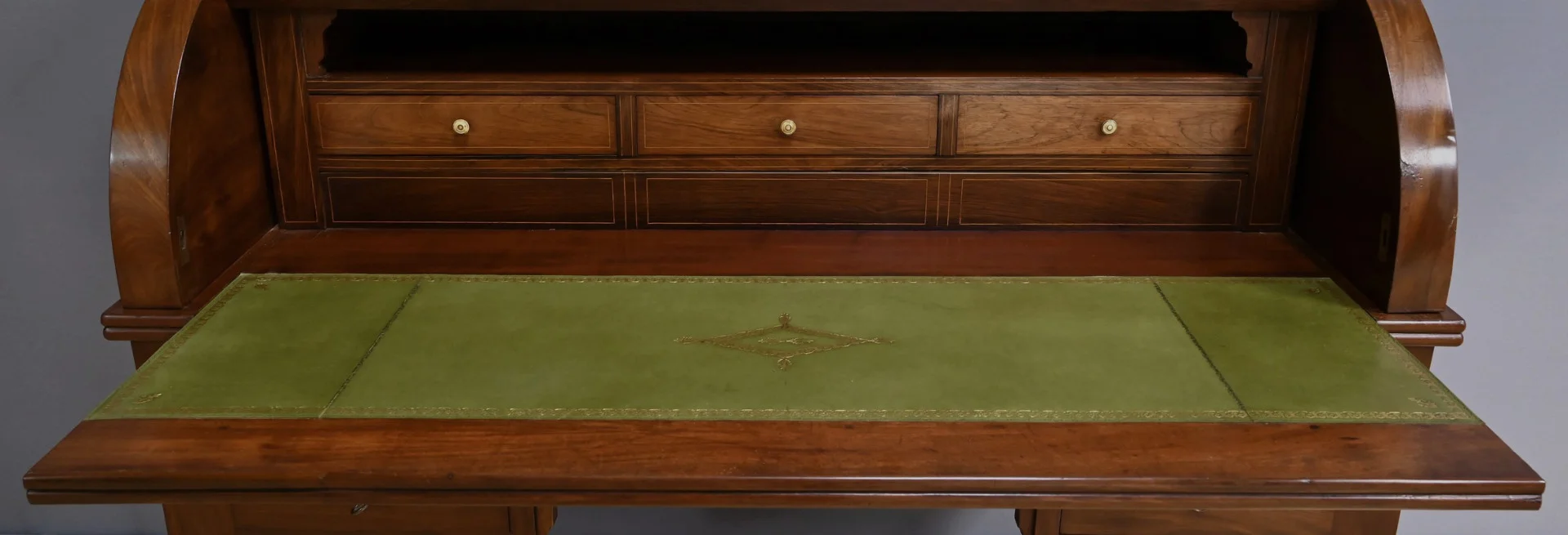 Bureau à Cylindre en Acajou, époque Restauration – 1ère partie XIXe