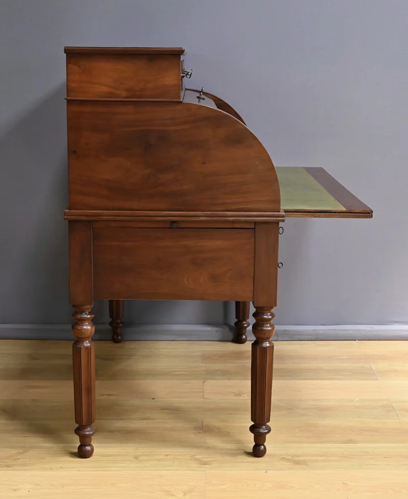 Bureau à Cylindre en Acajou, époque Restauration – 1ère partie XIXe