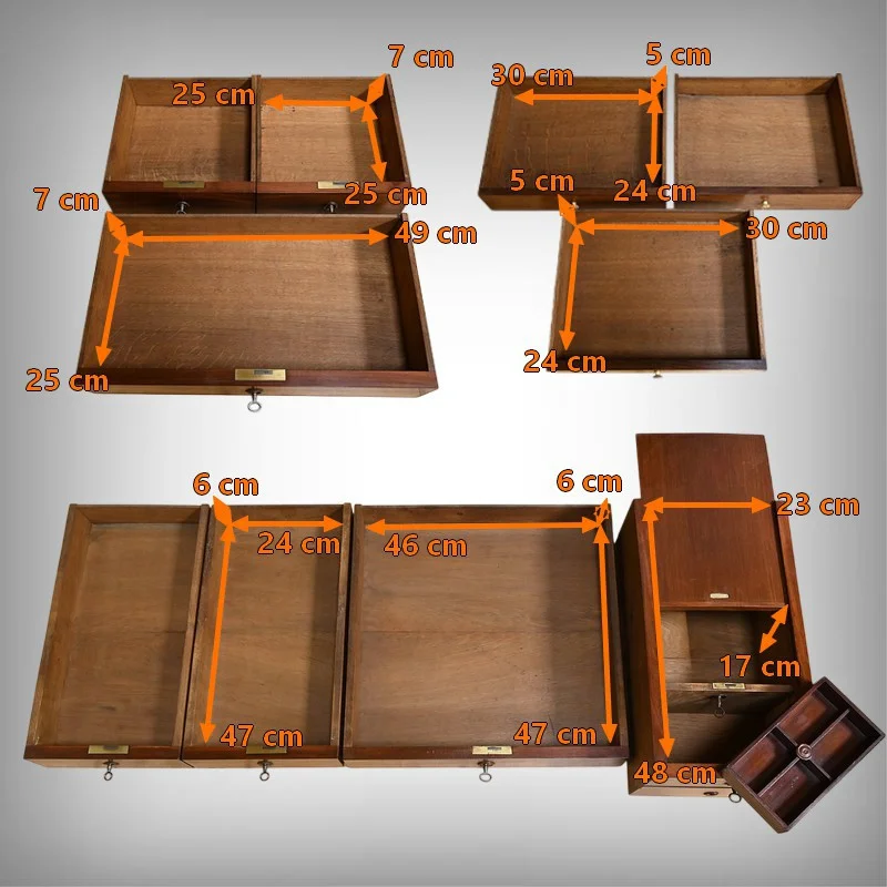 Bureau à Cylindre en Acajou, époque Restauration – 1ère partie XIXe
