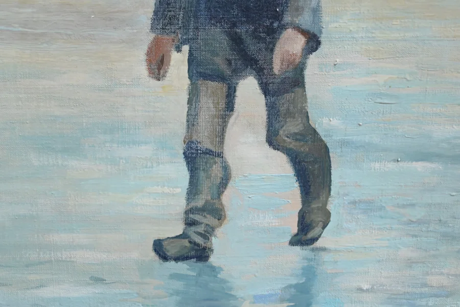 Grand Tableau « Les Goémoniers » de A. Le Guen – 1969