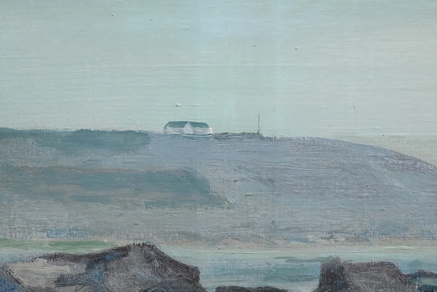 Grand Tableau « Les Goémoniers » de A. Le Guen – 1969