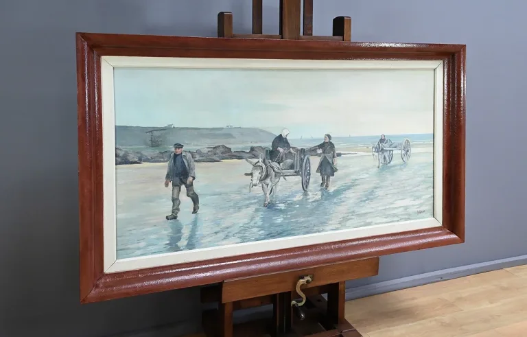 Grand Tableau « Les Goémoniers » de A. Le Guen – 1969