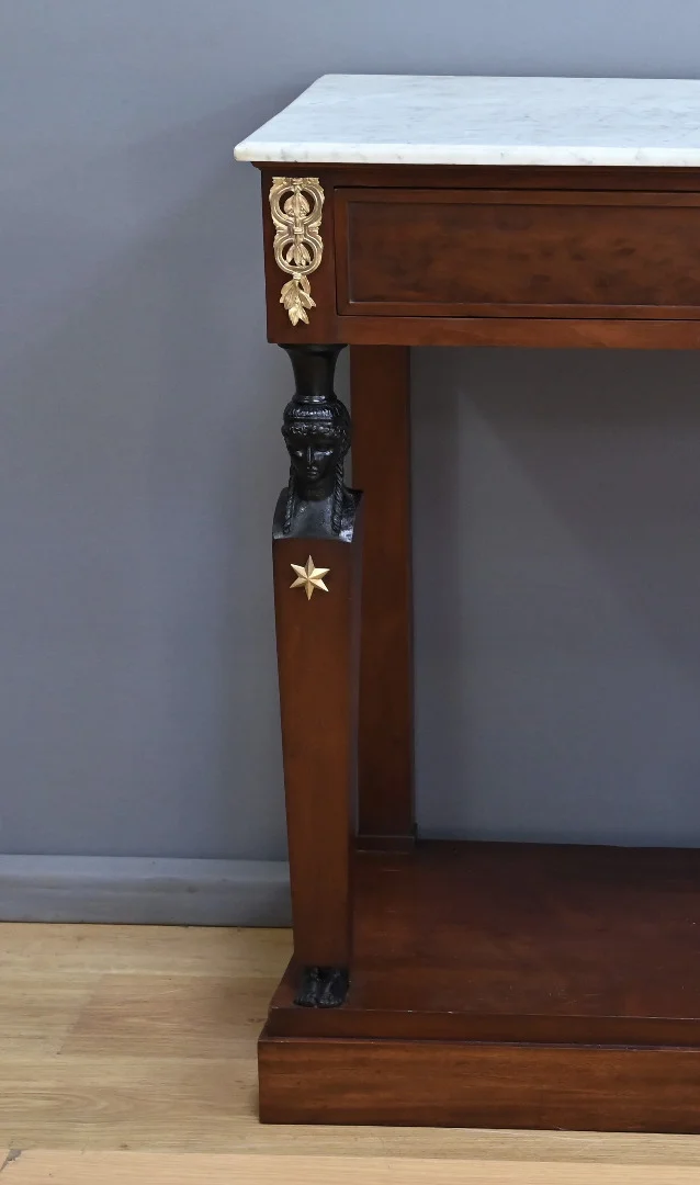 FRENCH EMPIRE PERIOD CONSOLE TABLE