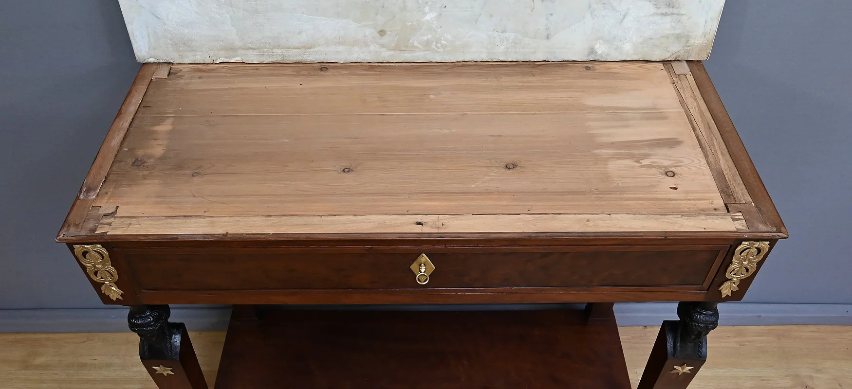 FRENCH EMPIRE PERIOD CONSOLE TABLE