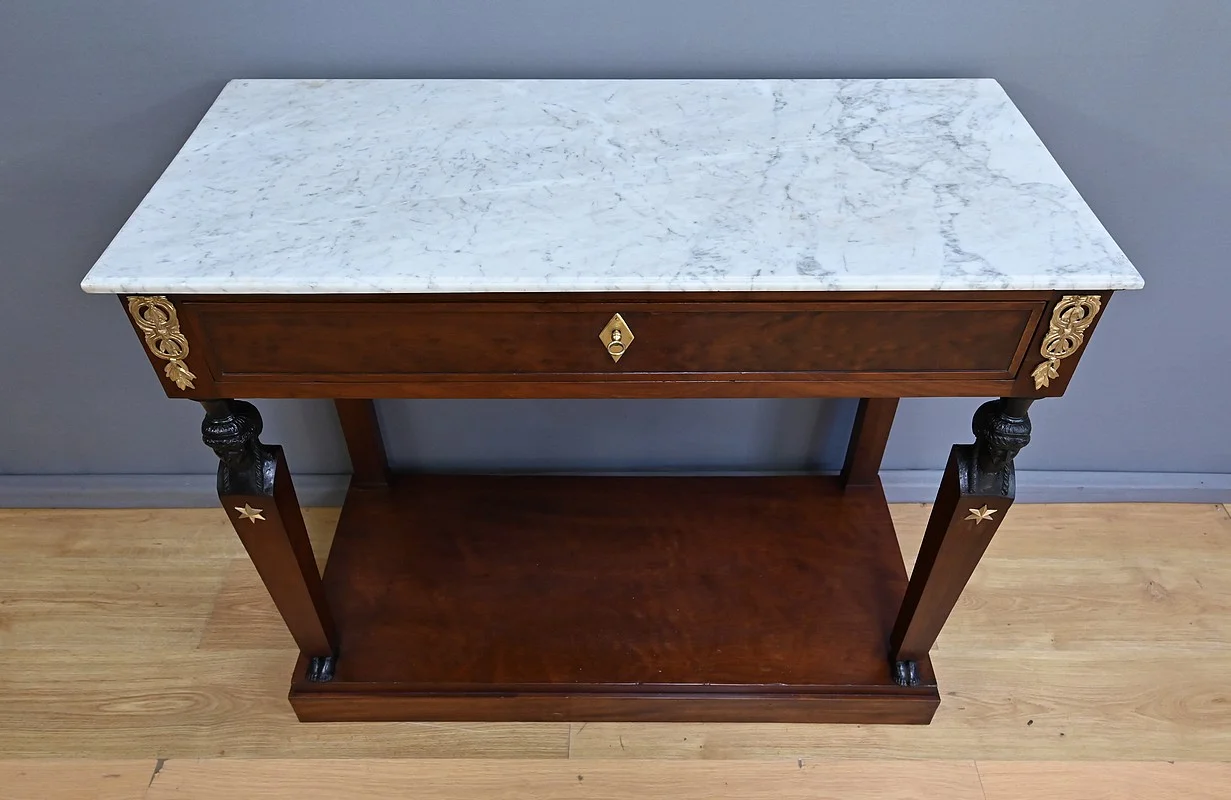 FRENCH EMPIRE PERIOD CONSOLE TABLE
