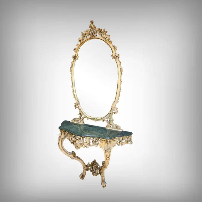 CONSOLE TABLE WITH MIRROR
