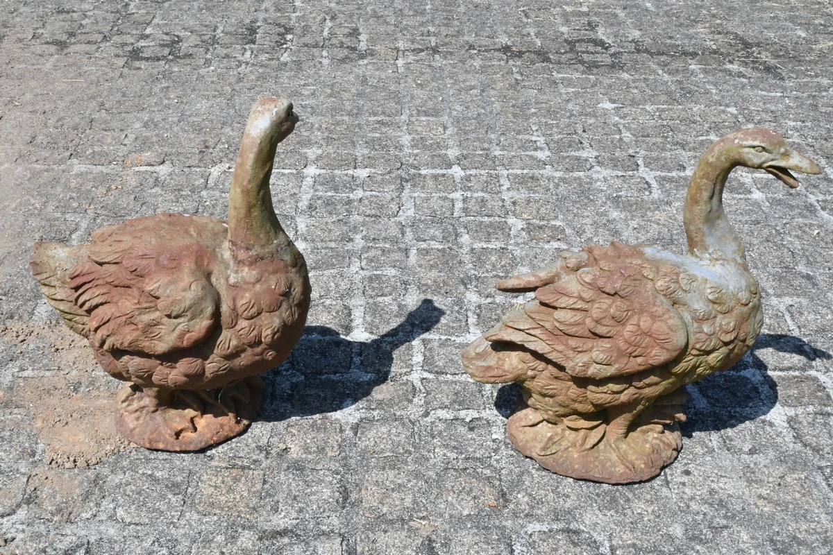 Paire de Canards en Fonte – XXe