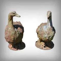 Paire de Canards en Fonte – XXe