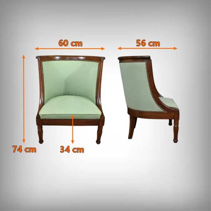 FRENCH EMPIRE STYLE ARMCHAIR
